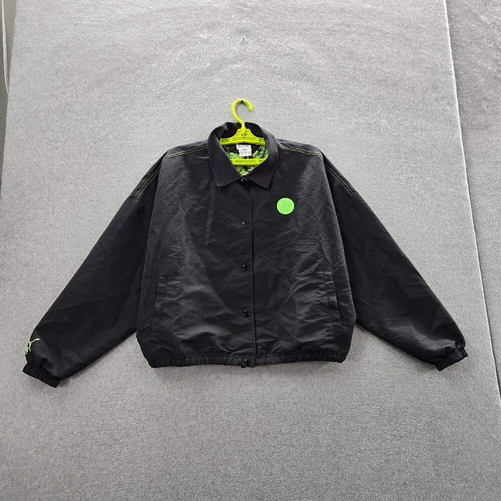 Puma x Santa Cruz Women Jacket XL Black Coach Snap